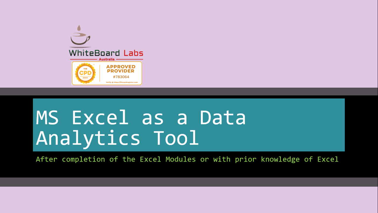 Data Analytics with MS Excel